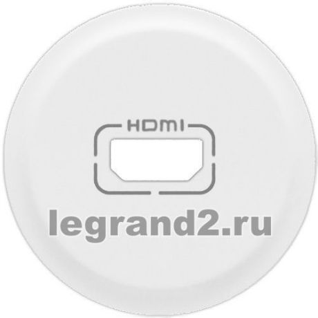 Legrand Лицевая панель Celiane для розетки аудио/видео HDMI, белая