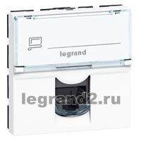 Legrand Розетка RJ45 Mosaic (Кат.6 UTP) 2 модуля LCS2 (белый)