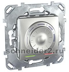 Schneider Электронный термостат Unica 8A (алюминий)