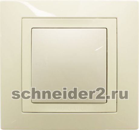Schneider Рамка с декоративным элементом, 5 мест (бежевый)