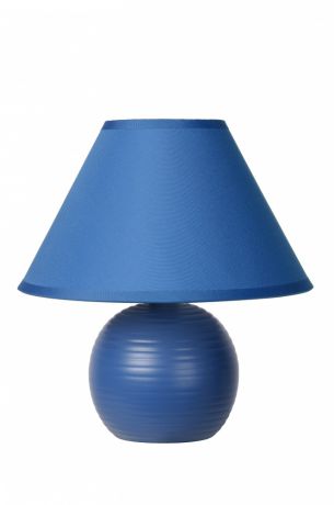 Lucide Настольная лампа KADDY 14550/81/35 Керамика/Ткань (синий)
