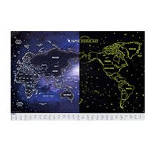 Карта мира флуоресцентная 