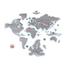 Скретч-карта Мира магнитная 