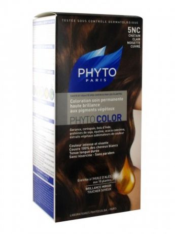 Phyto Краска для Волос Светлый Шатен Орех-Медь 5NC  Фитоколор
