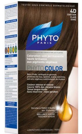 Phyto Краска для Волос Светло Золотистый Шатен 4d Фитоколор