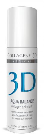 Collagene 3D Гель-маска для лица с гиалуроновой кислотой, восстановление тургора и эластичности кожи Aqua Balance