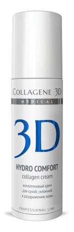 Collagene 3D Крем для лица с аллантоином, для раздраженной и сухой кожи Hydro Comfort, 150 мл