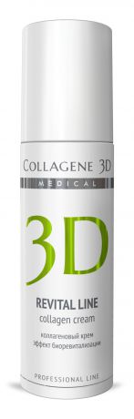 Collagene 3D Крем д/лица REVITAL LINEс восстанавливающим комплексом, альтернатива инъекционной биоревитализации Уход за лицом