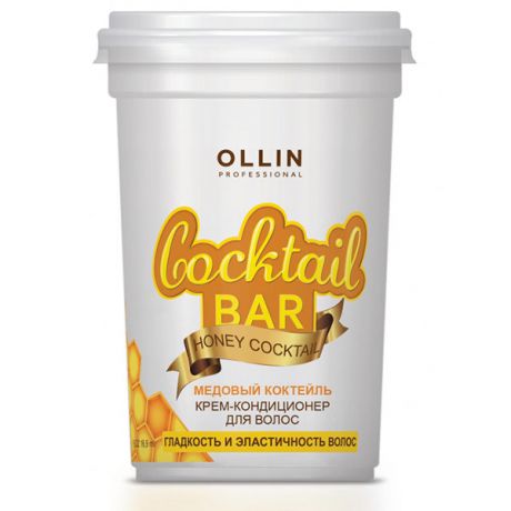 OLLIN PROFESSIONAL Cocktail BAR Крем-Кондиционер для Волос "Медовый Коктейль" Гладкость и Эластичность Волос, 500 мл