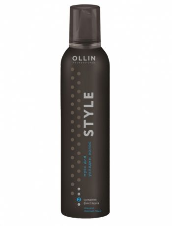 OLLIN PROFESSIONAL STYLE Мусс для Укладки Волос Средней Фиксации Mousse Medium Hold, 250 мл