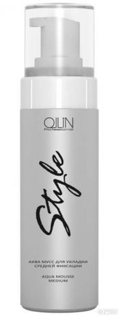 OLLIN PROFESSIONAL STYLE Аква Мусс для Укладки Средней фиксации Aqua Mousse Medium, 150 мл