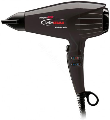 BABYLISS Фен Italia Brava 2400W с Бесколлекторным Мотором с Электронным Управлением Черный