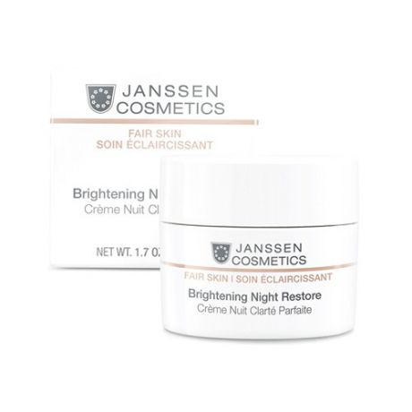 Janssen Brightening Night Restore - Осветляющий Ночной Крем, 50 мл