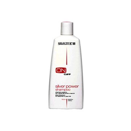 Selective Professional Power Shampoo Серебряный Шампунь для Седых Волос, 250 мл
