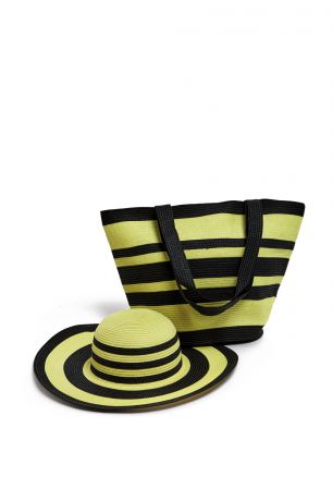 Комплект (сумка, шляпа) (желтый) Moltini