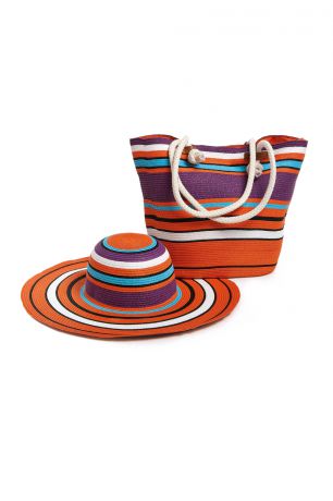 Комплект (сумка, шляпа) (оранжевый) Moltini