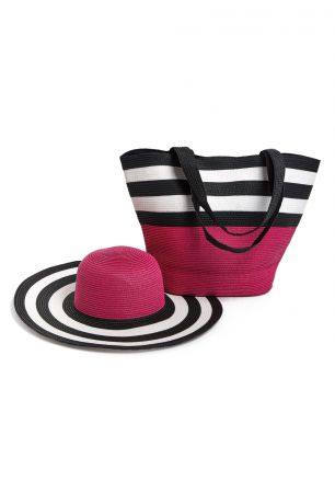 Комплект (сумка, шляпа) (красный) Moltini