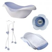 Beaba комплект beaba 4 предмета: ванночка, пеленальный столик , подставка, термометр