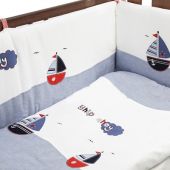Funnababy комплект для детской кроватки 5 предметов funnababy marine 120*60