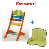 Geuther комплект: стульчик для кормления geuther swing + мягкая вставка geuther