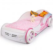 Advesta детская кровать-машина со съемными колесами и с пультом advesta princess