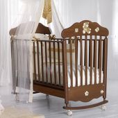 Baby Expert кроватка-качалка baby expert bijoux орех/золото