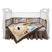 Giovanni комплект белья для детской кроватки shapito by giovanni 7 предметов leo jungle