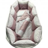 Marele постельный сет для овальной кровати marele бело-розовая классика