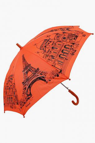 Multibrand Зонт "Париж" для девочки Z1231 оранжевый Multibrand