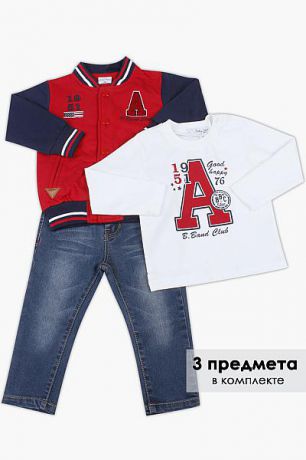 Band Толстовка+джинсы+футболка комплект для мальчика BAB2334 красный Band