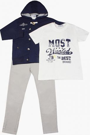 Band Толстовка+футболка+брюки комплект для мальчика 2431 синий Band
