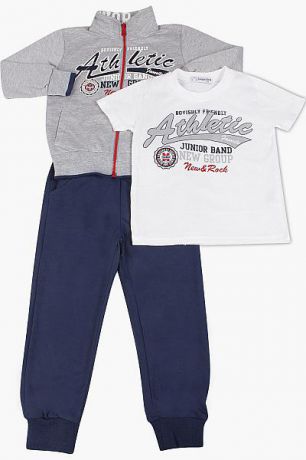 Band Футболка+толстовка+брюки комплект для мальчика 1685 серый Band