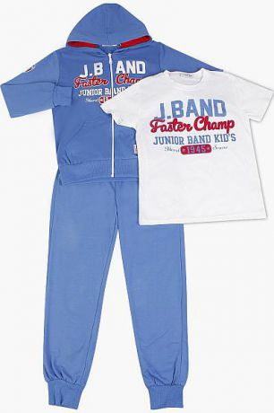 Band Футболка+толстовка+брюки комплект для мальчика 1688 голубой Band