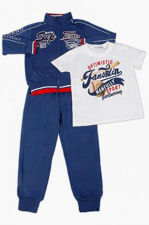 Band Футболка+толстовка+брюки комплект для мальчика 1683 голубой Band