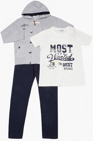 Band Толстовка+футболка+брюки комплект для мальчика 2431 серый Band