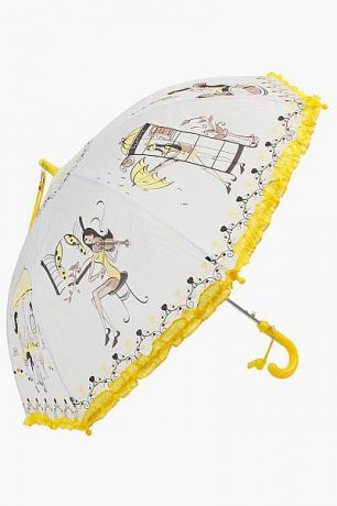 Multibrand Зонт рюшки для девочки Z1085 жёлтый Multibrand