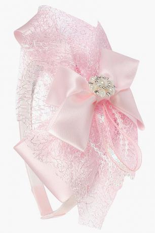 Бэби Ко Ободок "Бант" для девочки K18/100 розовый Бэби Ко