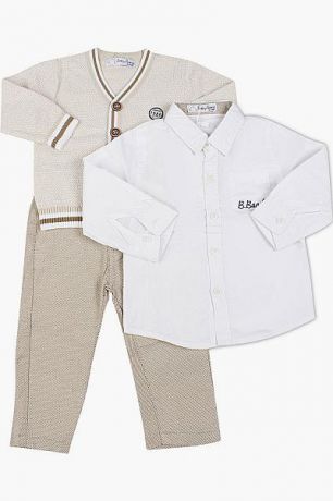 Band Кардиган+сорочка+брюки комплект для мальчика 2466 серый Band