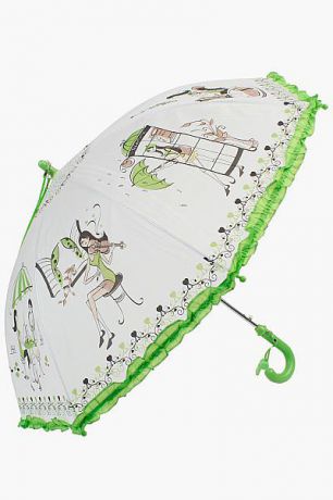 Multibrand Зонт рюшки для девочки Z1085 зелёный Multibrand