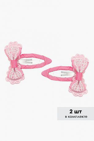 Бэби Ко Заколки "Бант" 2 шт для девочки VT46/11 розовый Бэби Ко