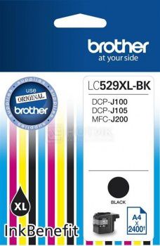 Картридж Brother LC-529XLBK для DCP-J100 DCP-J105 MFC-J200 2400стр Черный LC529XLBK