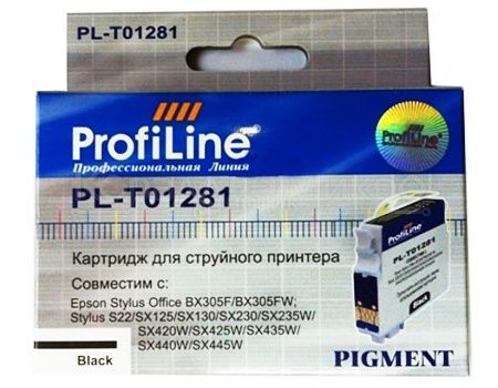Картридж ProfiLine PL-1281 для Epson Stylus S22 SX125 SX130 SX420W SX425W, Черный