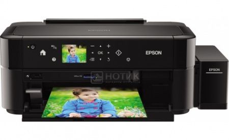 Принтер струйный цветной Epson L810, A4, 37/38 стр/мин, USB, Черный C11CE32402