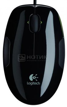 Мышь проводная Logitech M150 910-003752, 1100dpi, Черный/Салатовый