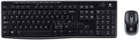 Комплект беспроводной клавиатура+мышь Logitech Wireless Combo MK270 920-004518, Черный