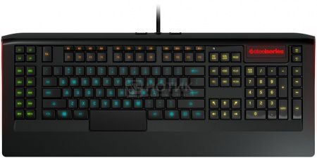 Клавиатура проводная SteelSeries Apex, 2xUSB2.0, Multimedia Gamer LED 16.8 миллионов цветов, Черный 64157