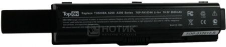 Аккумулятор TopON TOP-PA3534H Toshiba Satellite A200, A210, A300. P/N: PA3534, PA3535. 10.8V 6600mAh. Гарантия 6 мес