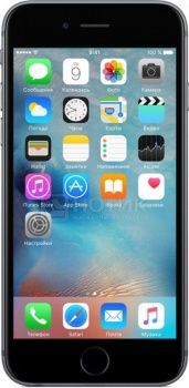 Смартфон Apple iPhone 6s 128Gb Space Gray (iOS 9/A9 1840MHz/4.7" (1334x750)/2048Mb/128Gb/4G LTE 3G (EDGE, HSDPA, HSPA+)) [MKQT2RU/A]