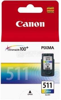 Картридж Canon CL-511 для Pixma MP 240/260/480 244 стр, Цветной 2972B007