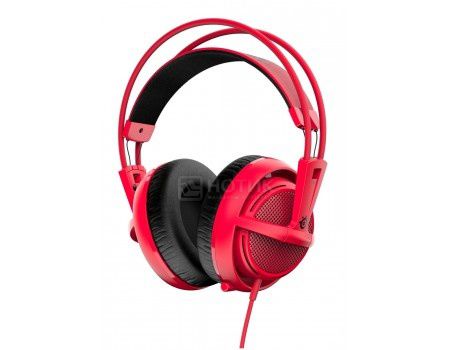 Гарнитура проводная SteelSeries Siberia v2 full-size headset Red, Красный 51129